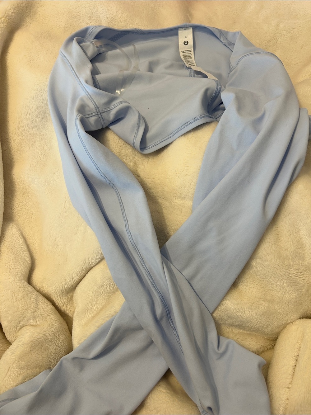lululemon athletica Light Blue Muscle Tee Top